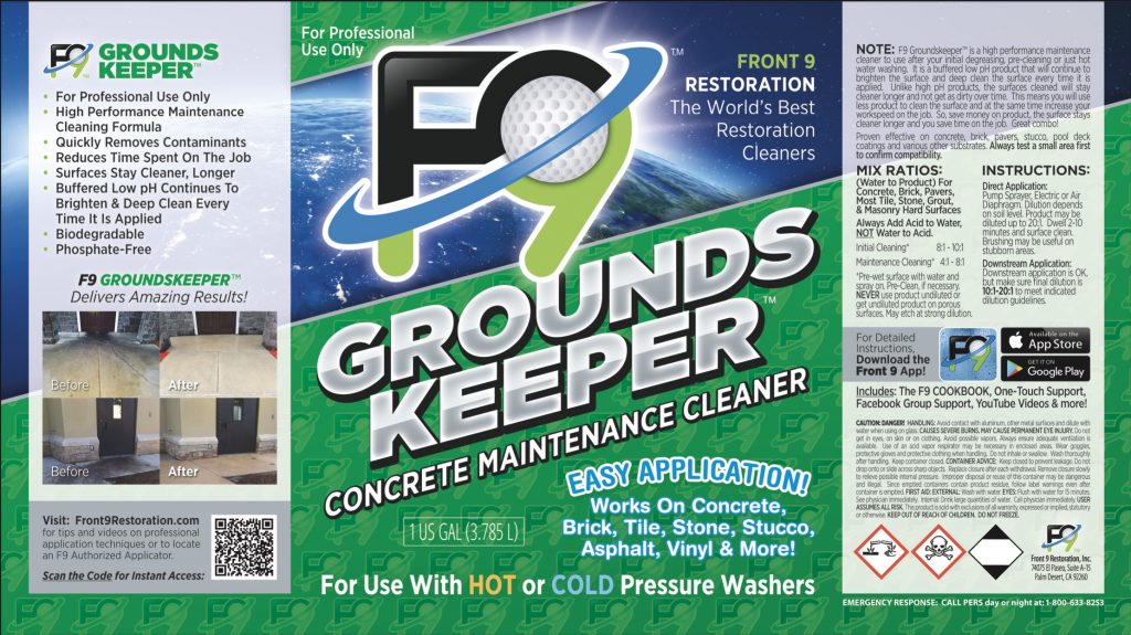 F9 GROUNDSKEEPER (Concrete Maintenance) 1 GAL