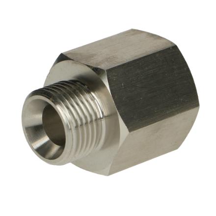 ADAPTER STEEL REDUCING 1/2" FPT X 3/8" MPT