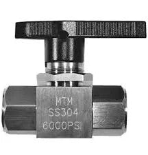 BALL VALVE 304 S.S. 6000 PSI 3/8" FPT