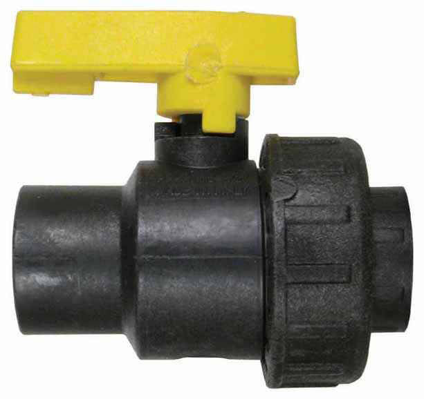 BALL VALVE 1" FPT Polypropylene Union