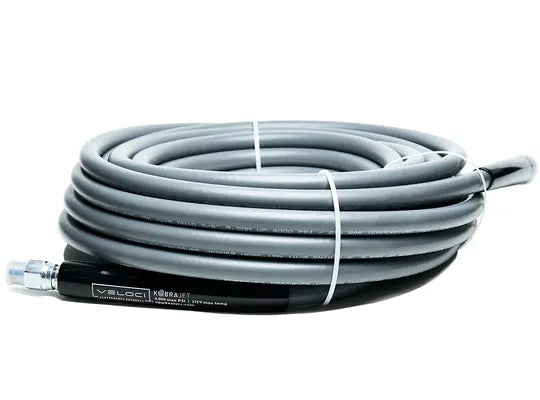 HOSE KOBRAJET GRAY NON-MARKING 1 WIRE 4000 PSI 3/8" X 50'