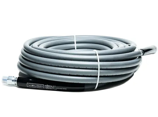 HOSE KOBRAJET GRAY NON-MARKING 2 WIRE 6000 PSI 3/8" X 50'