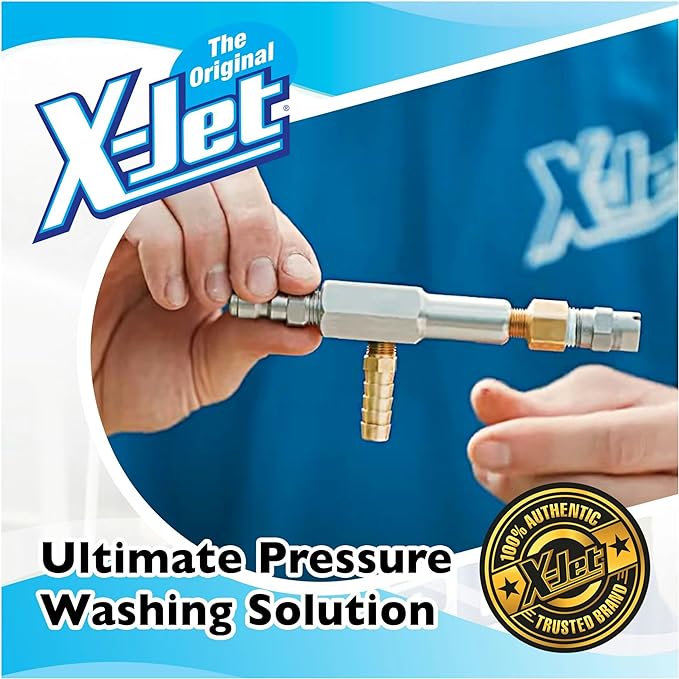 X-JET NOZZLE KIT#16 | 5-6.5 GPM | Fixed Long-Range External Chemical Injection Nozzle for Efficient Chemical Application | 15-Color Proportioner Set & 15ft Hose Assembly | Extended Reach