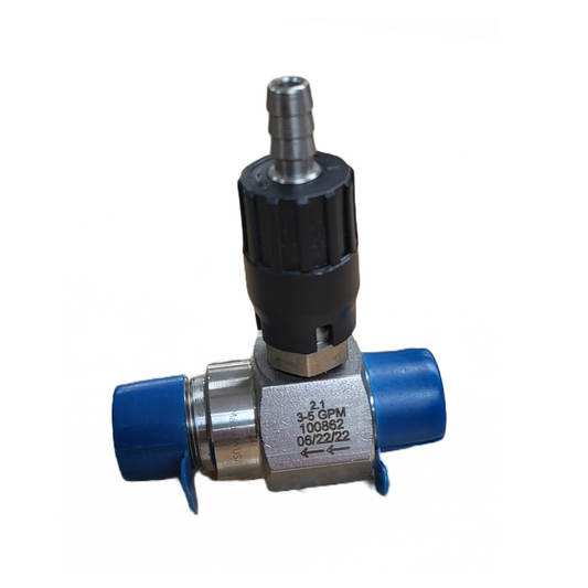 Adjustable Injector 2.1mm Stainless Steel 3-5GPM