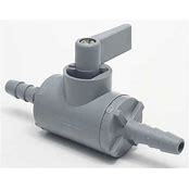 BALL VALVE BARB ENDS 1/4" PVC