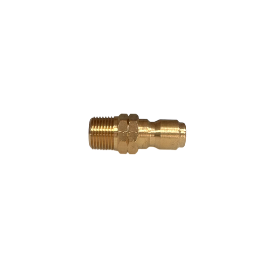 QUICK CONNECT PLUG MALE 3/8" BRASS