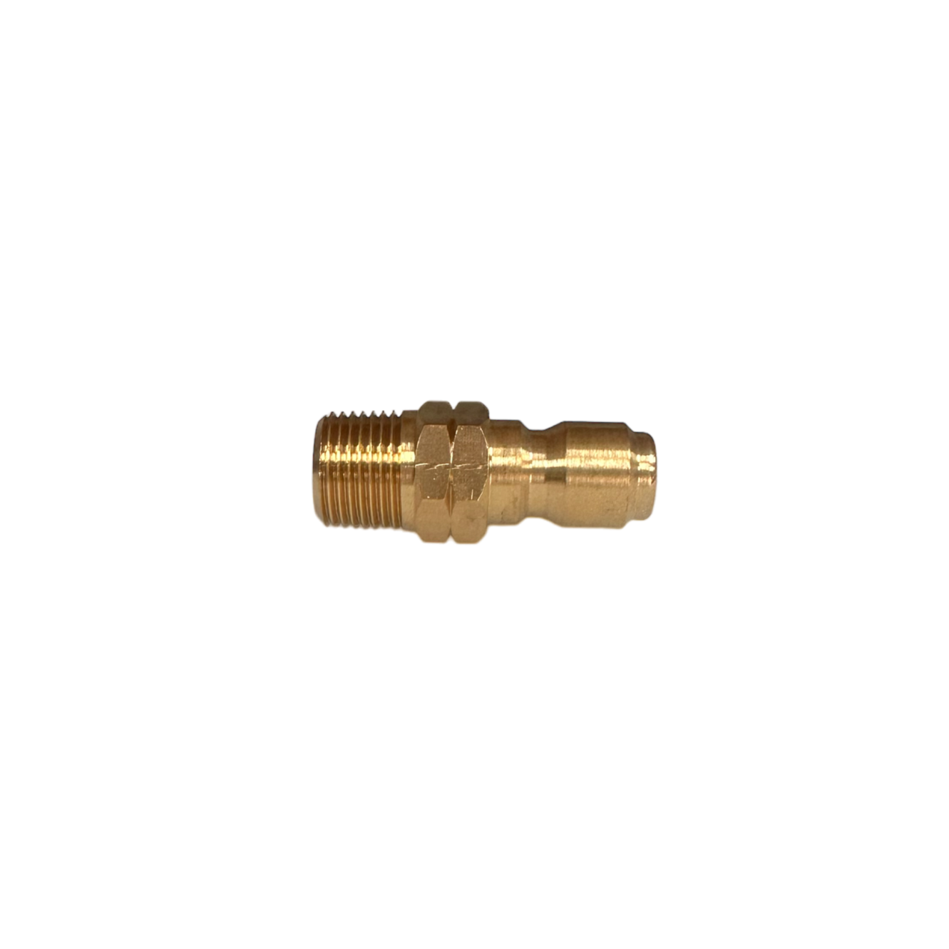 QUICK CONNECT PLUG MALE 1/4" BRASS