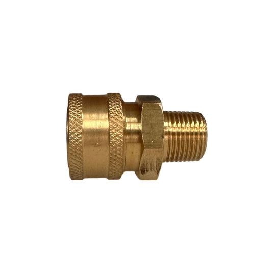 QUICK CONNECT SOCKET MALE 1/4" BRASS