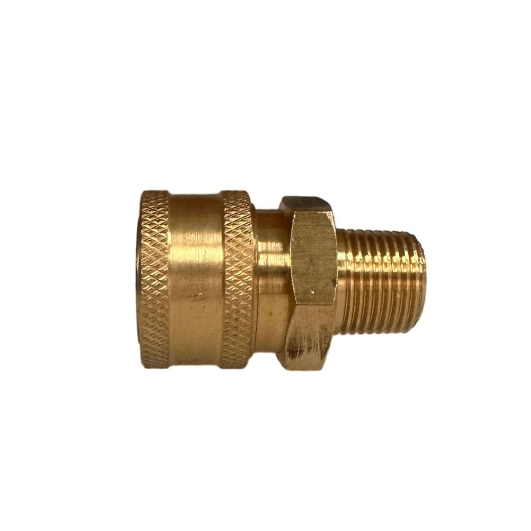 QUICK CONNECT SOCKET MALE 3/8" BRASS