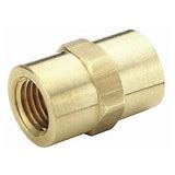 COUPLER REDUCING BRASS HEX 1/2" FPT X 3/8 FPT